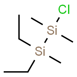 ChemSpider 2D Image | 1-Chloro-2,2-diethyl-1,1,2-trimethyldisilane | C7H19ClSi2