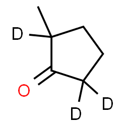 ChemSpider 2D Image | 2-Methyl(2,5,5-~2~H_3_)cyclopentanone | C6H7D3O
