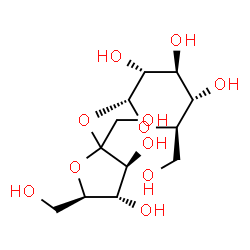 ChemSpider 2D Image | D-Fructofuranosyl alpha-D-glucopyranoside | C12H22O11