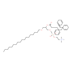 ChemSpider 2D Image | 2-[(4Z,7Z,10Z,13Z,16Z,19Z)-4,7,10,13,16,19-Docosahexaenoyloxy]-3-(octadecyloxy)propyl 2-(trimethylammonio)ethyl phosphate | C48H86NO7P