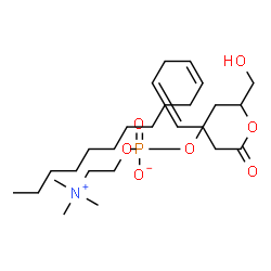ChemSpider 2D Image | 3-Hydroxy-2-[(4Z,7Z)-4,7-octadecadienoyloxy]propyl 2-(trimethylammonio)ethyl phosphate | C26H50NO7P