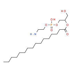 ChemSpider 2D Image | 2-Palmitoyl-3-glycerylphosphorylethanolamine | C21H44NO7P