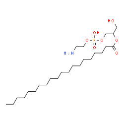 ChemSpider 2D Image | 1-{[(2-Aminoethoxy)(hydroxy)phosphoryl]oxy}-3-hydroxy-2-propanyl icosanoate | C25H52NO7P