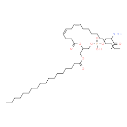 ChemSpider 2D Image | 3-Amino-6-hydroxy-6-oxido-2,12-dioxo-5,7,11-trioxa-6lambda~5~-phosphanonacosan-9-yl (4Z,7Z)-4,7-octadecadienoate | C43H80NO9P