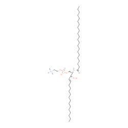 ChemSpider 2D Image | (2R,3S,4E)-2-(Docosanoylamino)-3-hydroxy-4-octadecen-1-yl 2-(trimethylammonio)ethyl phosphate | C45H91N2O6P