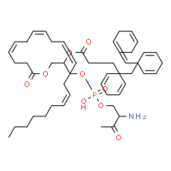 ChemSpider 2D Image | (15Z,18Z,21Z,24Z)-3-Amino-6-hydroxy-6-oxido-2,12-dioxo-5,7,11-trioxa-6lambda~5~-phosphahentriaconta-15,18,21,24-tetraen-9-yl (4Z,7Z,10Z,13Z,16Z,19Z)-4,7,10,13,16,19-docosahexaenoate | C49H76NO9P