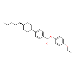 ChemSpider 2D Image | 4-Ethoxyphenyl 4-(trans-4-pentylcyclohexyl)benzoate | C26H34O3