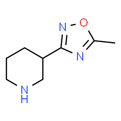 ChemSpider 2D Image | 3-(5-Methyl-1,2,4-oxadiazol-3-yl)piperidine | C8H13N3O