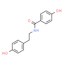 ChemSpider 2D Image | 4-Hydroxy-N-[2-(4-hydroxyphenyl)ethyl]benzamide | C15H15NO3