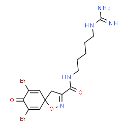 ChemSpider 2D Image | clavatadine D | C15H19Br2N5O3