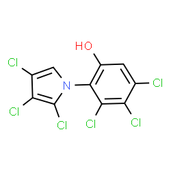 ChemSpider 2D Image | NEOPYRROLOMYCIN B | C10H3Cl6NO