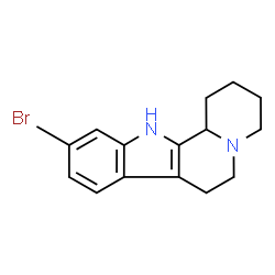 ChemSpider 2D Image | 10-Bromo-1,2,3,4,6,7,12,12b-octahydroindolo[2,3-a]quinolizine | C15H17BrN2
