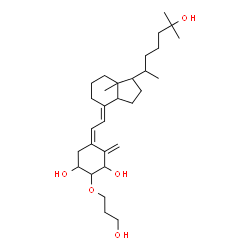 ChemSpider 2D Image | (5Z,7E)-2-(3-Hydroxypropoxy)-9,10-secocholesta-5,7,10-triene-1,3,25-triol | C30H50O5