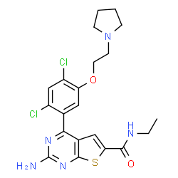 ChemSpider 2D Image | NVP-BEP800 | C21H23Cl2N5O2S