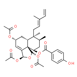 ChemSpider 2D Image | Caseobliquin A | C33H40O10