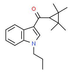 ChemSpider 2D Image | (1-Propyl-1H-indol-3-yl)(2,2,3,3-tetramethylcyclopropyl)methanone | C19H25NO