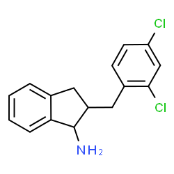 ChemSpider 2D Image | 2-(2,4-Dichlorobenzyl)-1-indanamine | C16H15Cl2N
