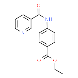 ChemSpider 2D Image | ethyl 4-(pyridine-3-amido)benzoate | C15H14N2O3