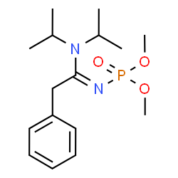 ChemSpider 2D Image | Dimethyl [(1Z)-1-(diisopropylamino)-2-phenylethylidene]phosphoramidate | C16H27N2O3P
