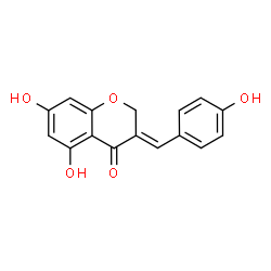 ChemSpider 2D Image | (3E)-5,7-Dihydroxy-3-(4-hydroxybenzylidene)-2,3-dihydro-4H-chromen-4-one | C16H12O5