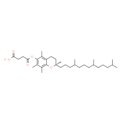 ChemSpider 2D Image | 4-Oxo-4-{[(2R)-2,5,7,8-tetramethyl-2-(4,8,12-trimethyltridecyl)-3,4-dihydro-2H-chromen-6-yl]oxy}butanoic acid | C33H54O5