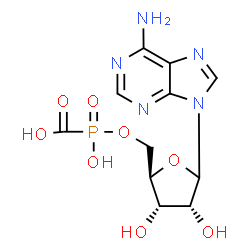 ChemSpider 2D Image | 5'-O-[Carboxy(hydroxy)phosphoryl]adenosine | C11H14N5O8P