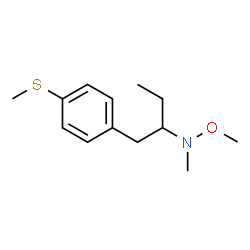 ChemSpider 2D Image | N-Methoxy-N-methyl-1-[4-(methylsulfanyl)phenyl]-2-butanamine | C13H21NOS