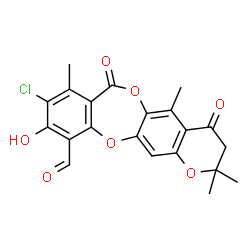 ChemSpider 2D Image | mollicellin M | C21H17ClO7