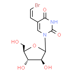 ChemSpider 2D Image | 1-(D-Arabinofuranosyl)-5-[(Z)-2-bromovinyl]-2,4(1H,3H)-pyrimidinedione | C11H13BrN2O6