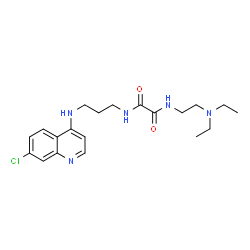 ChemSpider 2D Image | N-{3-[(7-Chloro-4-quinolinyl)amino]propyl}-N'-[2-(diethylamino)ethyl]ethanediamide | C20H28ClN5O2