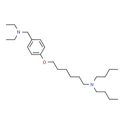 ChemSpider 2D Image | N,N-Dibutyl-6-{4-[(diethylamino)methyl]phenoxy}-1-hexanamine | C25H46N2O