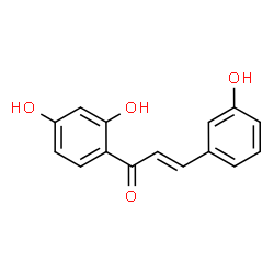 ChemSpider 2D Image | (2E)-1-(2,4-Dihydroxyphenyl)-3-(3-hydroxyphenyl)-2-propen-1-one | C15H12O4