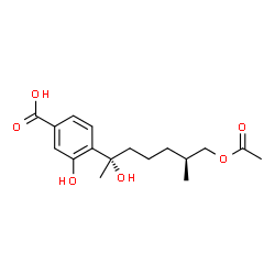 ChemSpider 2D Image | acetoxysydonic acid | C17H24O6