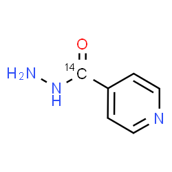 ChemSpider 2D Image | 4-Pyridine(~14~C)carbohydrazide | C514CH7N3O