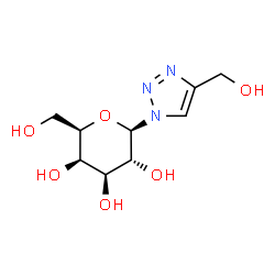 ChemSpider 2D Image | 1-(beta-D-Galactopyranosyl)-4-(hydroxymethyl)-1H-1,2,3-triazole | C9H15N3O6