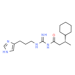 ChemSpider 2D Image | (3R)-3-Cyclohexyl-N-{N-[3-(1H-imidazol-4-yl)propyl]carbamimidoyl}butanamide | C17H29N5O