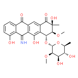 ChemSpider 2D Image | 5-iminoaranciamycin | C27H29NO11