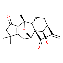 ChemSpider 2D Image | (7alpha,14R)-14-Hydroxy-7,10-epoxygrayanotoxa-1(5),16-diene-2,15-dione | C20H24O4