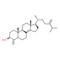 ChemSpider 2D Image | (3beta)-4-Methyleneergosta-8(14),24(28)-dien-3-ol | C29H46O