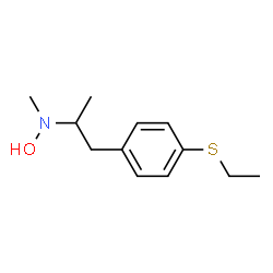 ChemSpider 2D Image | 1-[4-(Ethylsulfanyl)phenyl]-N-hydroxy-N-methyl-2-propanamine | C12H19NOS