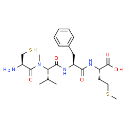ChemSpider 2D Image | L-Cysteinyl-N-methyl-L-valyl-L-phenylalanyl-L-methionine | C23H36N4O5S2