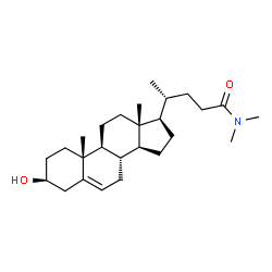 ChemSpider 2D Image | (3beta)-3-Hydroxy-N,N-dimethylchol-5-en-24-amide | C26H43NO2