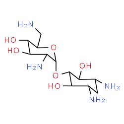 ChemSpider 2D Image | 3,5-Diamino-2,6-dihydroxycyclohexyl 2,6-diamino-2,6-dideoxyhexopyranoside | C12H26N4O6