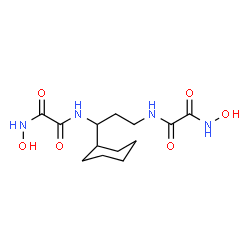 ChemSpider 2D Image | N~2~,N~2~'-(1-Cyclohexyl-1,3-propanediyl)bis(N~1~-hydroxyethanediamide) | C13H22N4O6
