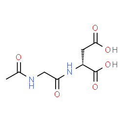ChemSpider 2D Image | N-Acetylglycyl-D-aspartic acid | C8H12N2O6
