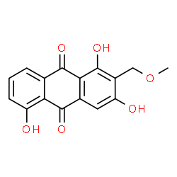 ChemSpider 2D Image | 1,3,5-Trihydroxy-2-(methoxymethyl)-9,10-anthraquinone | C16H12O6