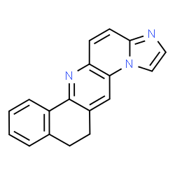 ChemSpider 2D Image | 11,12-Dihydroimidazo[1,2-a]naphtho[1,2-g][1,5]naphthyridine | C18H13N3