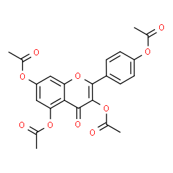 ChemSpider 2D Image | Kaempferol tetraacetate | C23H18O10