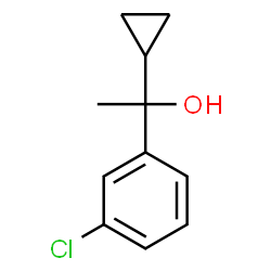 ChemSpider 2D Image | 1-(3-Chlorophenyl)-1-cyclopropylethanol | C11H13ClO