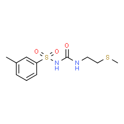 ChemSpider 2D Image | 3-Methyl-N-{[2-(methylsulfanyl)ethyl]carbamoyl}benzenesulfonamide | C11H16N2O3S2